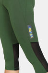 Zelocity All Day 3/4Th Yoga Leggings - Green Pasture — thumbnail 5